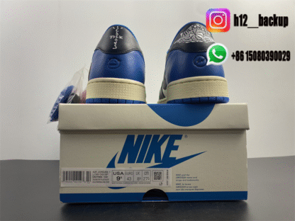 Travis Scott x Fragment x Air Jordan 1 Low OG DM7866-140 - Image 8