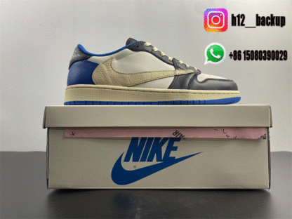 Travis Scott x Fragment x Air Jordan 1 Low OG DM7866-140 - Image 7
