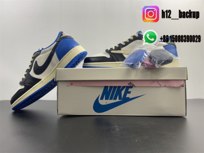 Travis Scott x Fragment x Air Jordan 1 Low OG DM7866-140 - Image 5