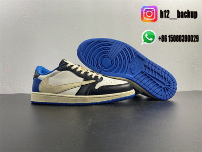 Travis Scott x Fragment x Air Jordan 1 Low OG DM7866-140 - Image 4