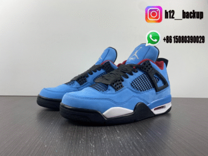 Travis Scott × Air Jordan 4 Retro Cactus Jack "University Blue" 308497-406 - Image 8