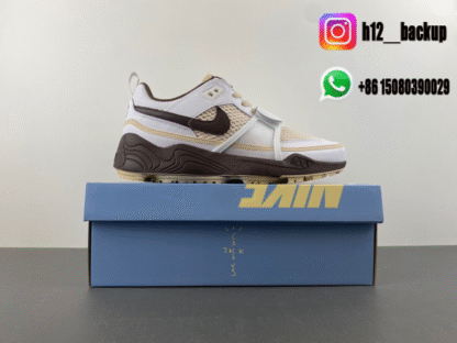 Travis Scott x Nike Zoom Field Jaxx “Ligh Chocolate” HQ3073-100 - Image 7