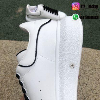 Alexander McQueen Oversized White Black WHGP590-ID6 - Image 5