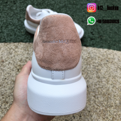 Alexander McQueen Oversized White Pink WHGP590-ID9 - Image 2