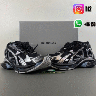 Balenciaga Runner 7.5 Black silver 772774 W3RNY 0322