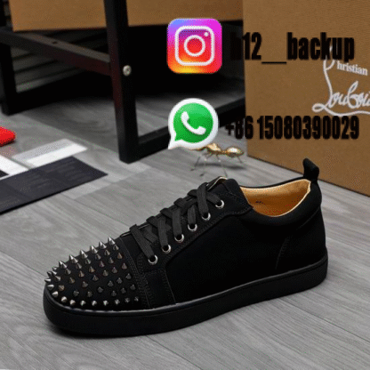 Christian Louboutin Low All Black mnh0501-ID1 - Image 2