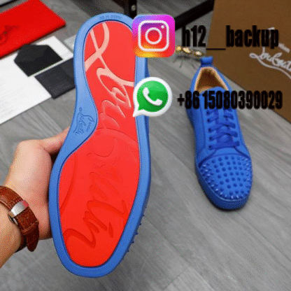 Christian Louboutin Low All Blue mnh0501-ID3 - Image 4