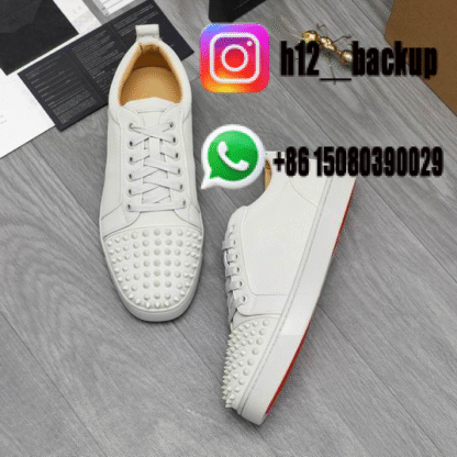 Christian Louboutin Low All White mnh0501-ID4 - Image 3