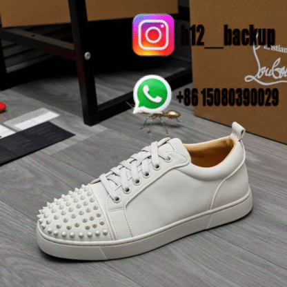 Christian Louboutin Low All White mnh0501-ID4 - Image 2
