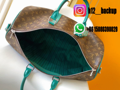 LV travel bag Brun Green M12630 50X29X23cm - Image 8