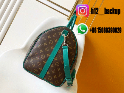 LV travel bag Brun Green M12630 50X29X23cm - Image 2