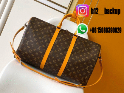 LV travel bag Brun M12634 50X29X23cm - Image 3