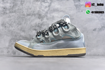 Lanvin Leather Curb Blue Gery LA2500-ID1 - Image 2