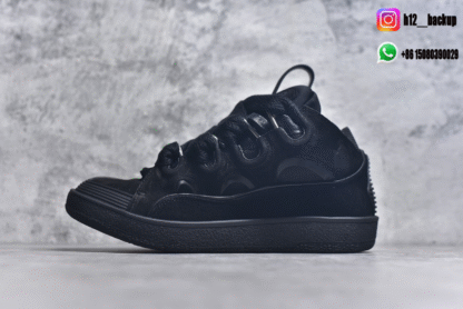Lanvin Leather Curb Black Brun LA2500-ID4 - Image 2