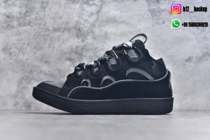 Lanvin Leather Curb Black Gery LA2500-ID5 - Image 2