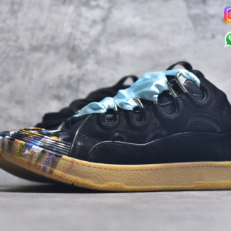 Lanvin Leather Curb Black Blue LA2500-ID8
