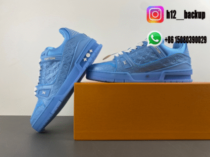 Louis Vuitton trainer Blue LV2025-ID19 - Image 5