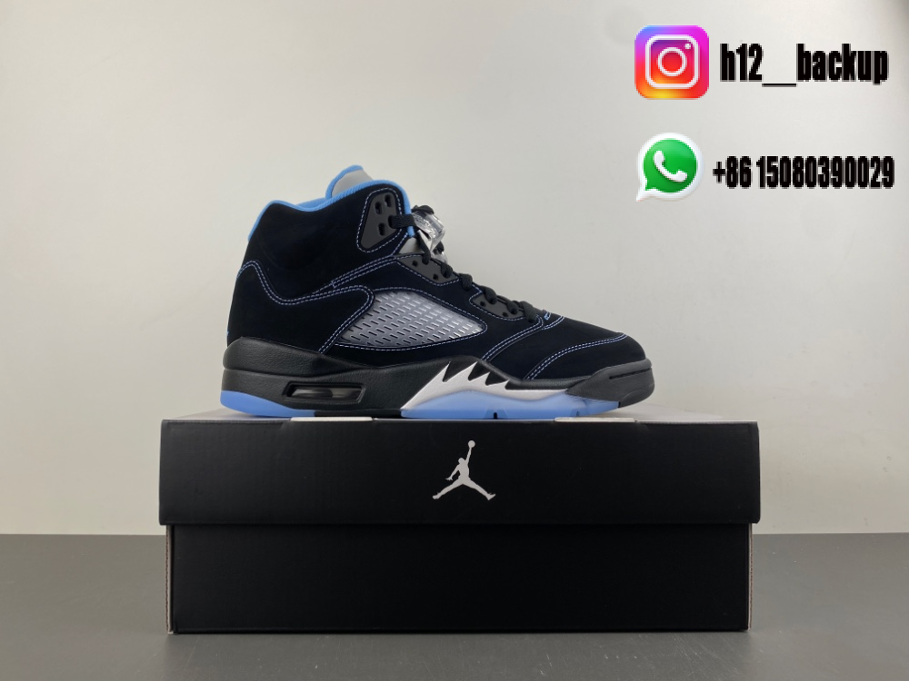 Air Jordan 5 Retro 2026 'Black University Blue' DD0587-008 - Image 3
